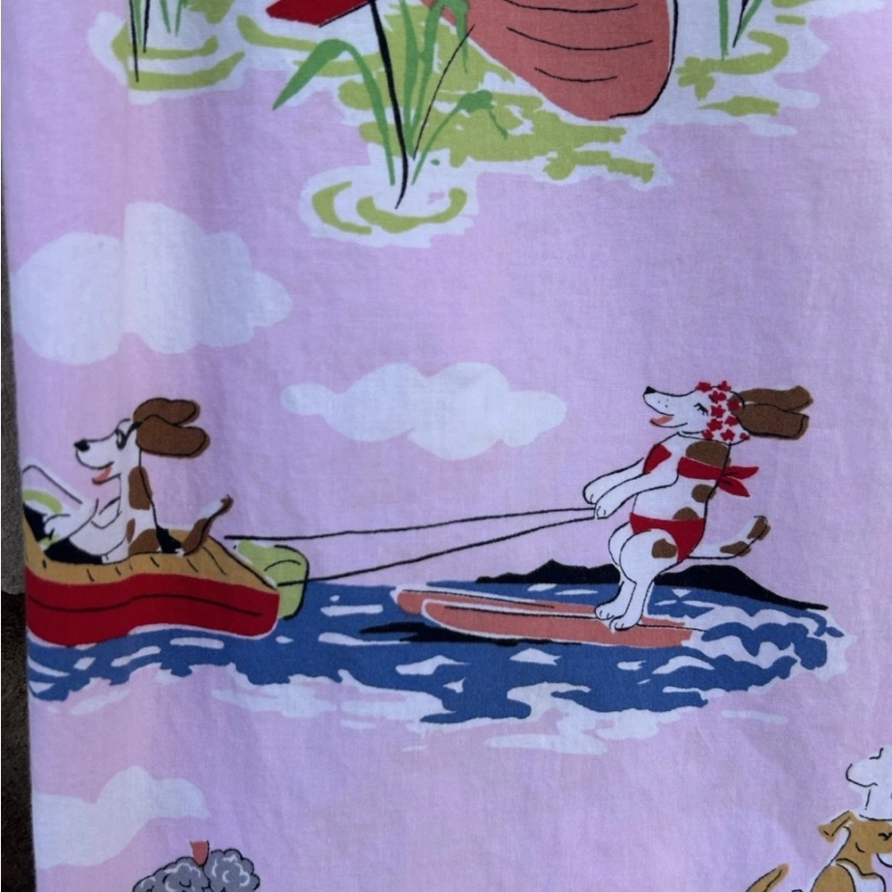 Nick & Nora Pink Novelty Print Cotton Lounge Pants - Picture 4 of 11